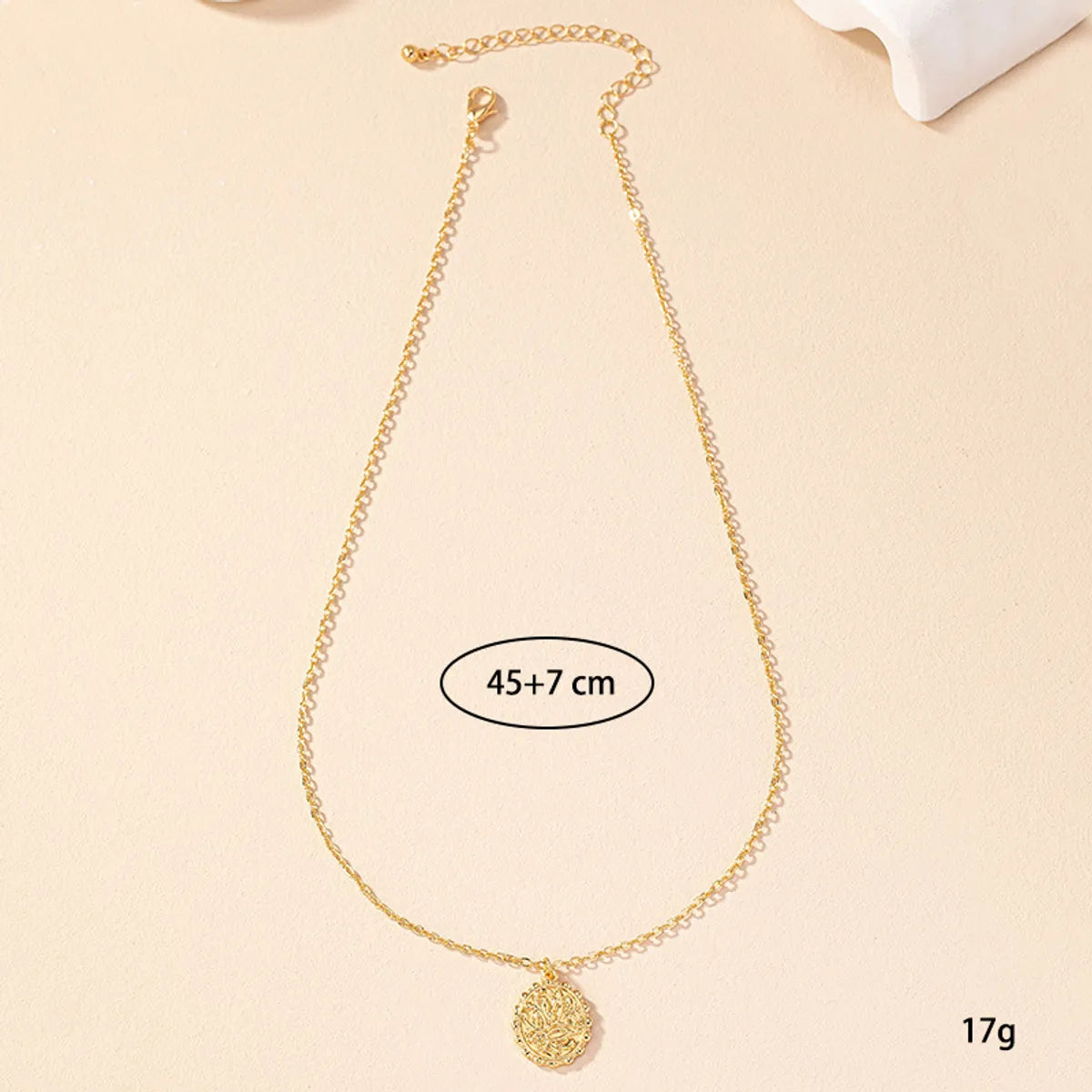 Simple Style Flower Alloy Wholesale Pendant Necklace