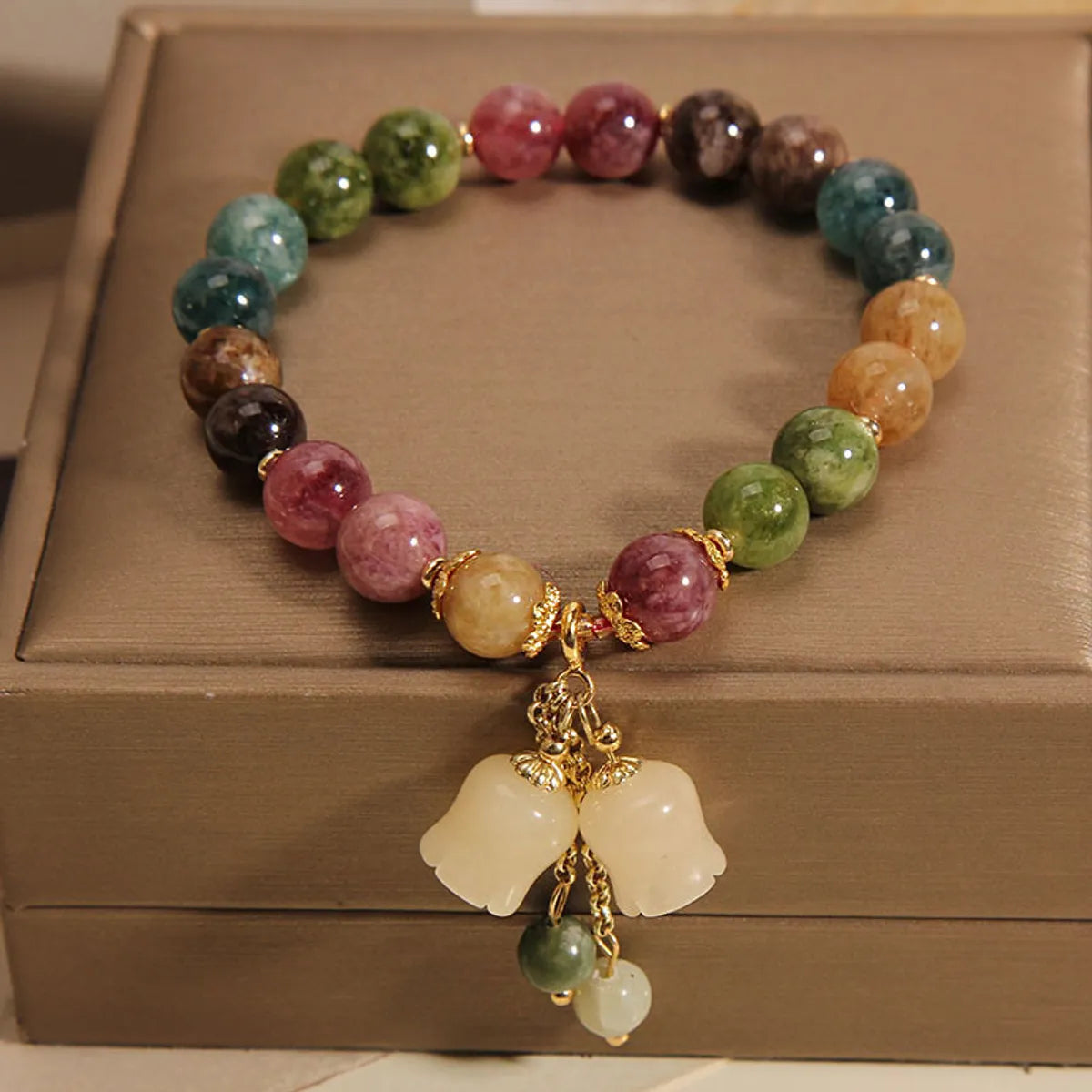 Simple Style Flower Artificial Crystal Wholesale Bracelets