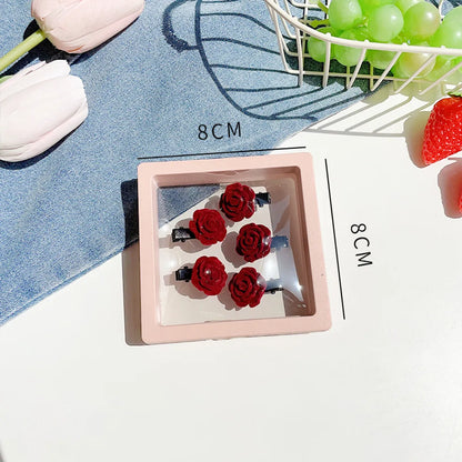 Simple Style Flower Arylic Hair Clip