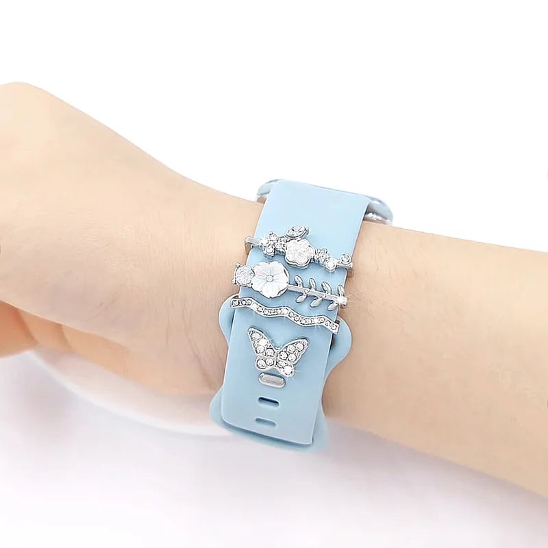 Simple Style Flower Butterfly Metal   Watch Strap