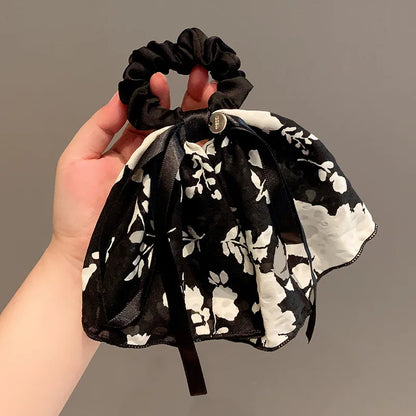 Simple Style Flower Cloth Floral Hair Tie