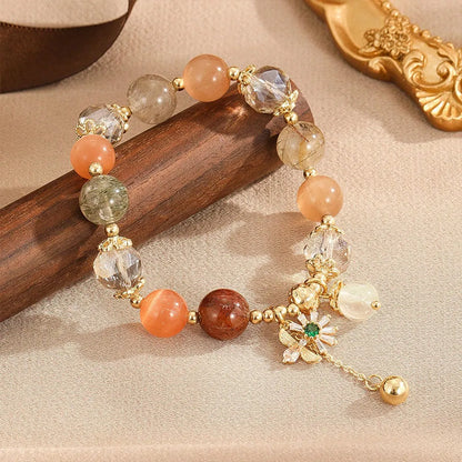 Simple Style Flower Copper Beaded Bracelets