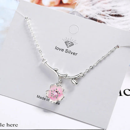 Simple Style Flower Copper Plating Gold Plated Pendant Necklace