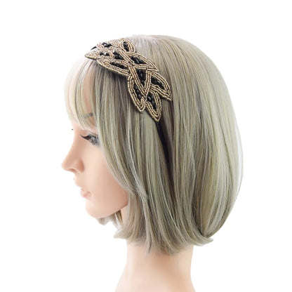 Simple Style Flower Crystal/Bead Patchwork Hair Band 1 Piece