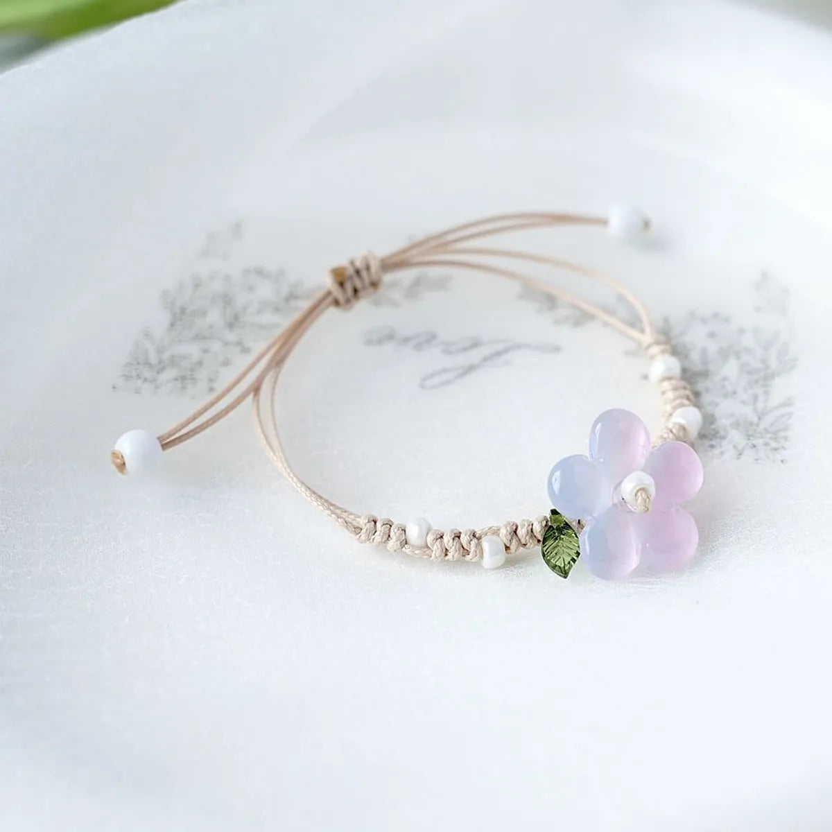 Simple Style Flower Natural Stone Flowers Bracelets