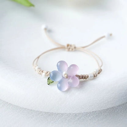 Simple Style Flower Natural Stone Flowers Bracelets