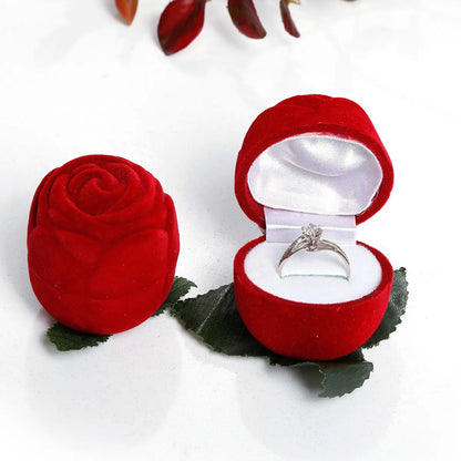 Simple Style Flower Plastic Valentine'S Day Jewelry Boxes