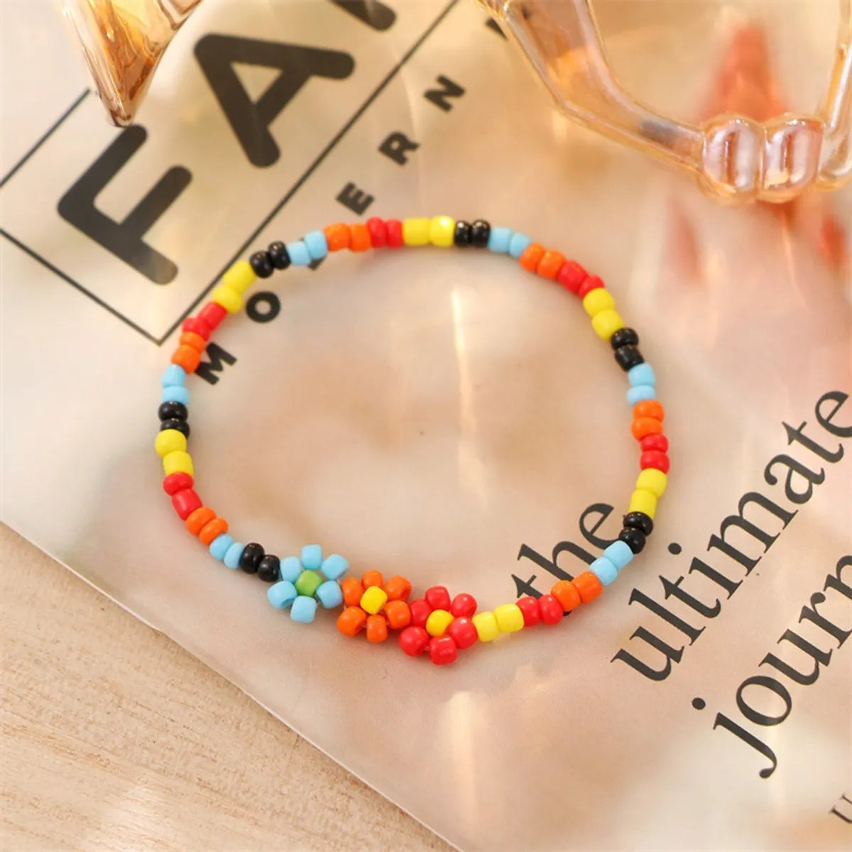 Simple Style Flower Plastic Wholesale Bracelets