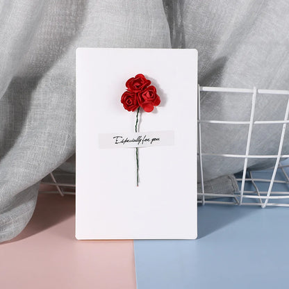 Simple Style Flower Special Paper Daily Party Festival Card