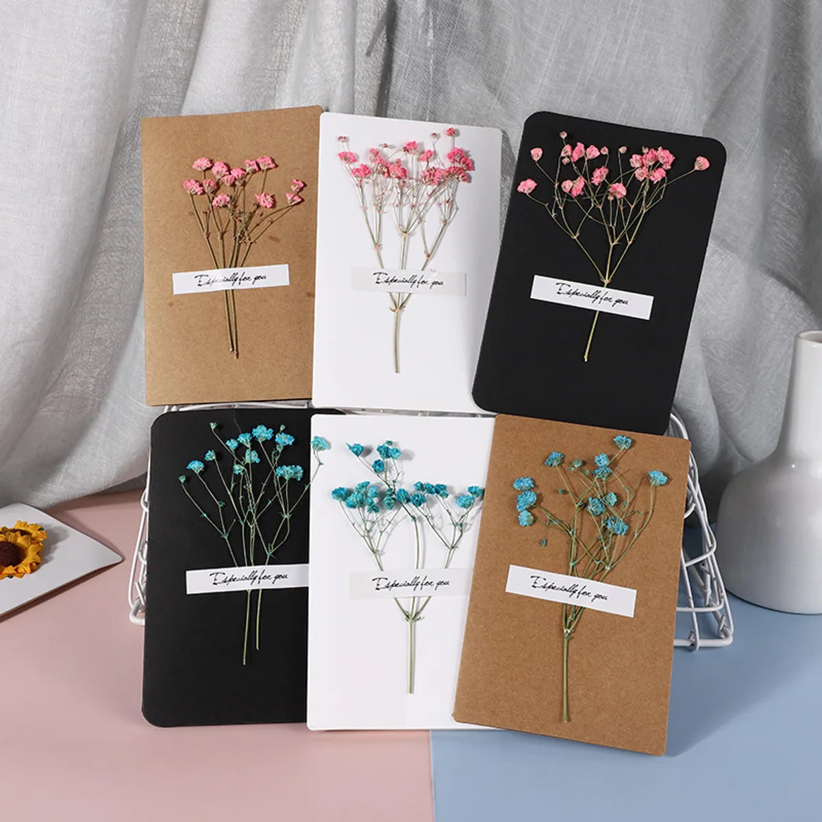 Simple Style Flower Special Paper Daily Party Festival Card