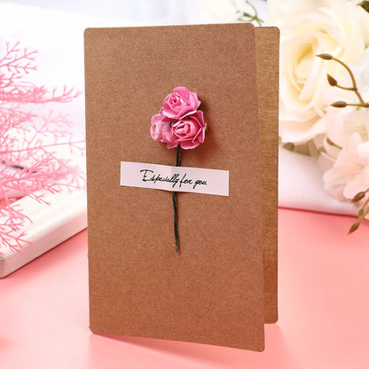 Simple Style Flower Special Paper Daily Party Festival Card