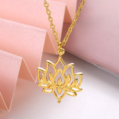 Simple Style Flower Stainless Steel Copper Plating Hollow Out Rings Necklace