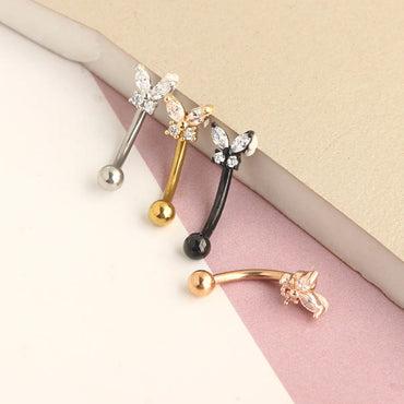 Simple Style Flower Stainless Steel Metal Earrings Ear Studs