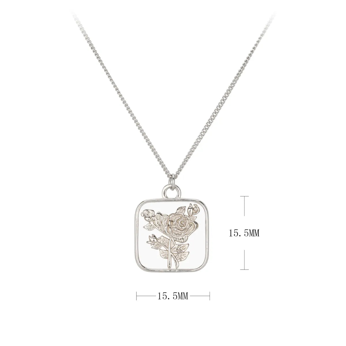 Simple Style Flower Sterling Silver Plating Gold Plated Pendant Necklace