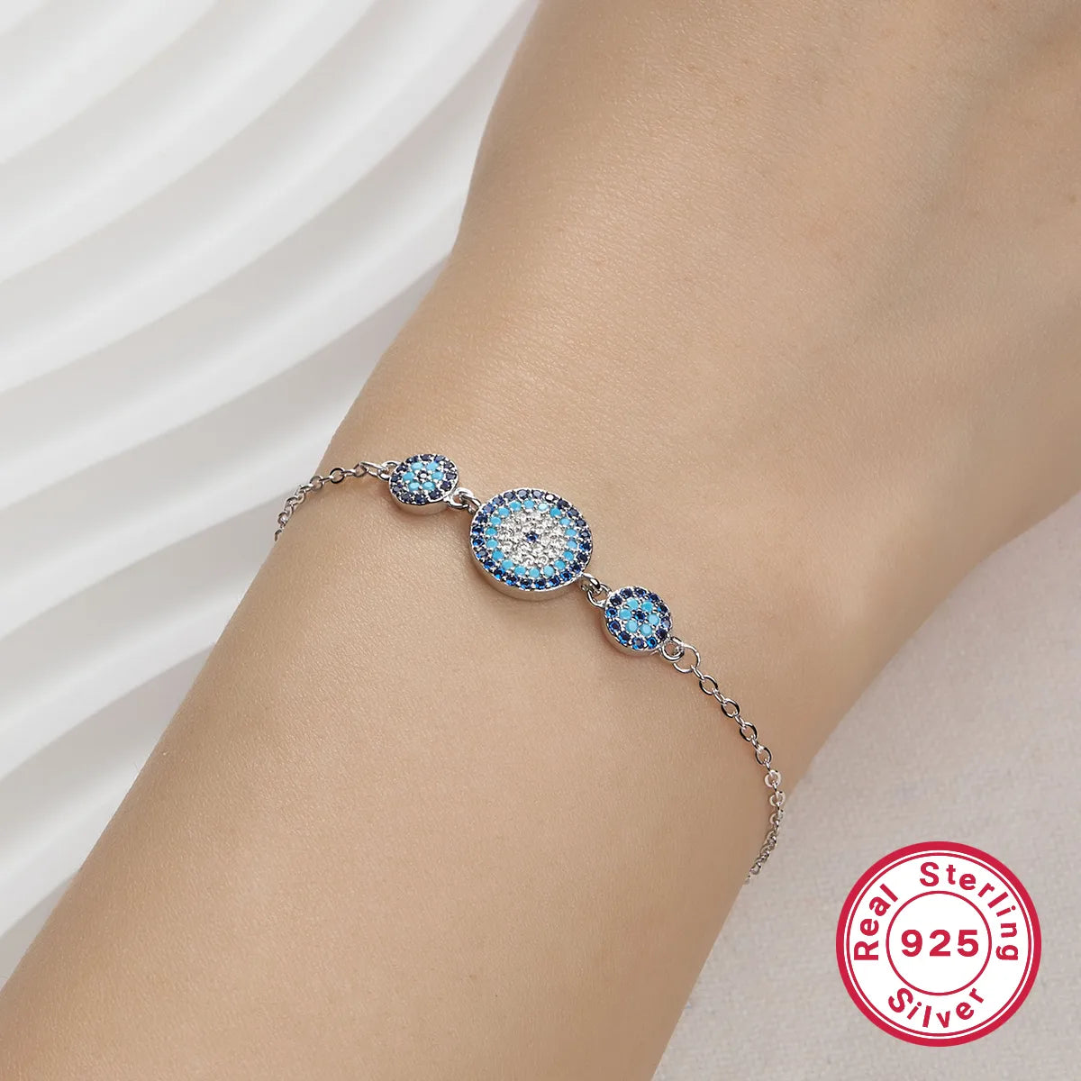 Simple Style Flower Sterling Silver Plating Inlay Zircon 18k Gold Plated White Gold Plated Bracelets