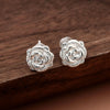 Simple Style Four Leaf Clover Heart Shape Flower Copper Ear Studs 1 Pair