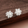 Simple Style Four Leaf Clover Heart Shape Flower Copper Ear Studs 1 Pair