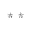 Simple Style Four Leaf Clover Star Heart Shape Silver Ear Studs 1 Pair