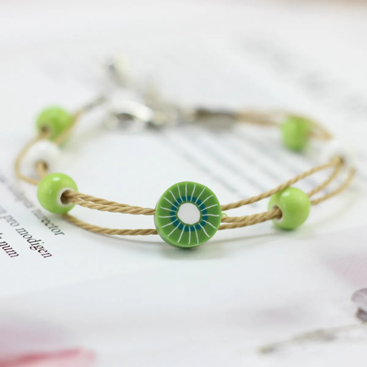 Simple Style Fruit Soft Clay Women's Bracelets