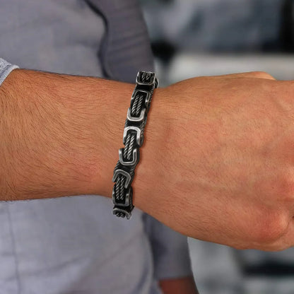 Simple Style Geometric 201 Stainless Steel Men'S Bracelets