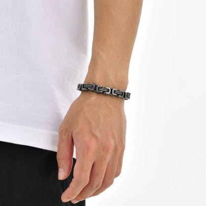 Simple Style Geometric 201 Stainless Steel Men'S Bracelets