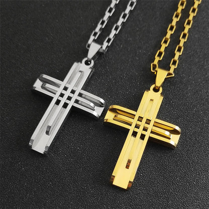 Simple Style Geometric 304 Stainless Steel Polishing Plating Unisex Pendant Necklace