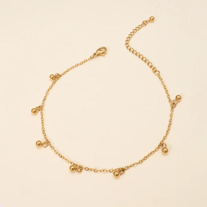 Simple Style Geometric 316L Stainless Steel  18K Gold Plated Bracelets In Bulk