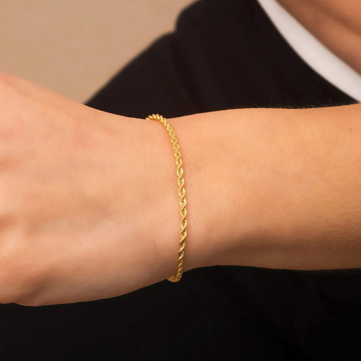 Simple Style Geometric 316L Stainless Steel  18K Gold Plated Bracelets In Bulk