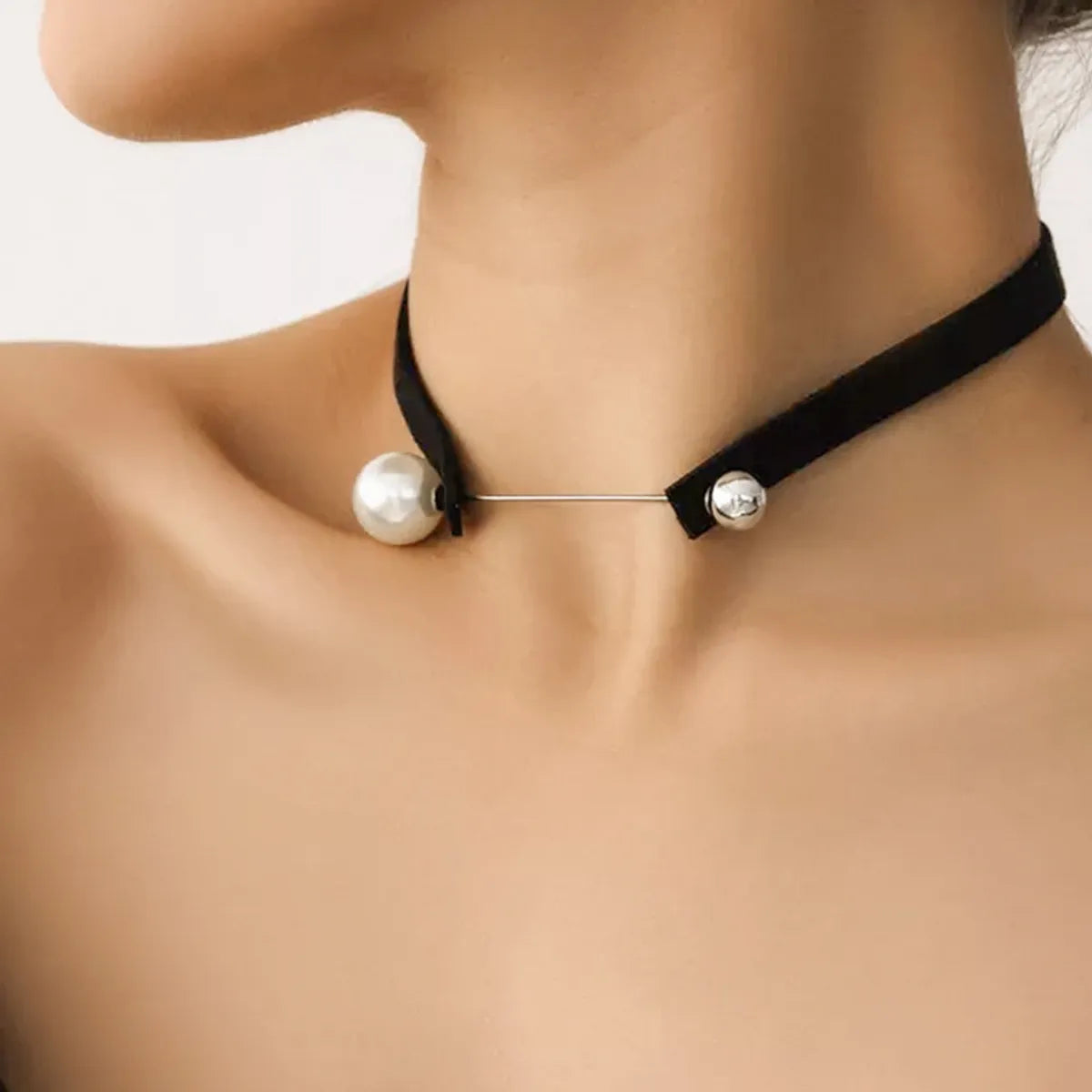 Simple Style Geometric Alloy Cloth Women's Choker