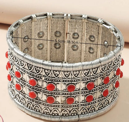 Simple Style Geometric Alloy Inlay Turquoise Women'S Bangle