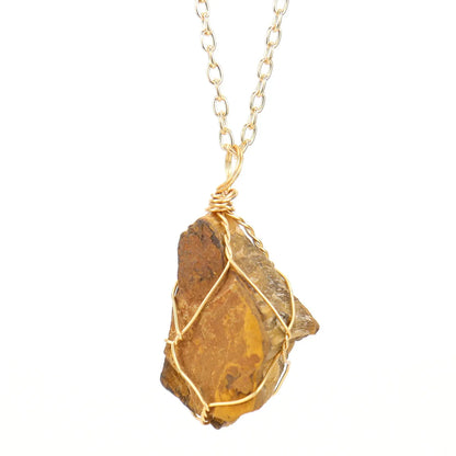 Simple Style Geometric Alloy Natural Stone Knitting Pendant Necklace