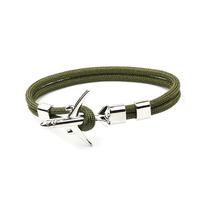 Simple Style Geometric Alloy Nylon Braid Unisex Bracelets