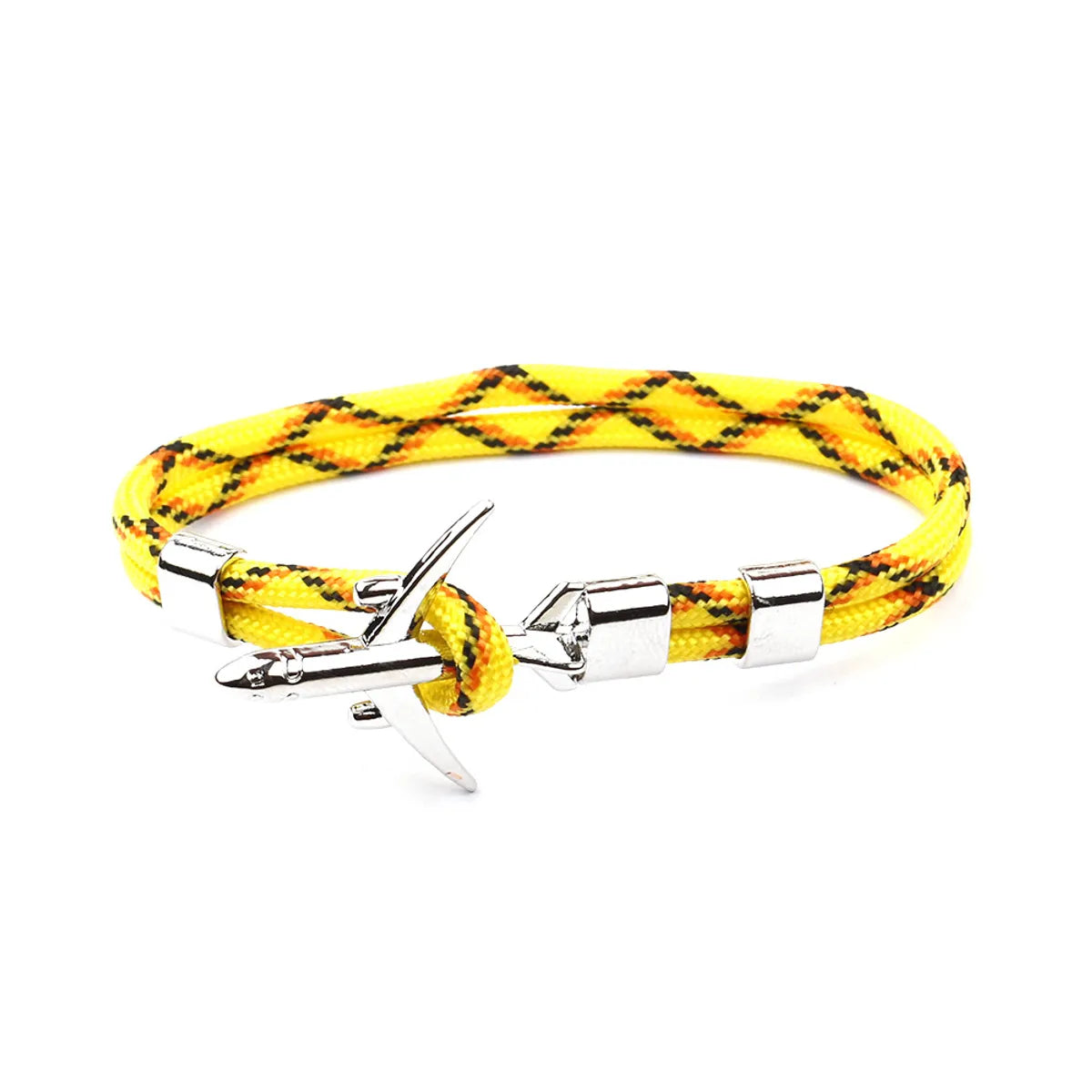 Simple Style Geometric Alloy Nylon Braid Unisex Bracelets