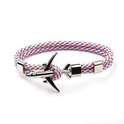 Simple Style Geometric Alloy Nylon Braid Unisex Bracelets