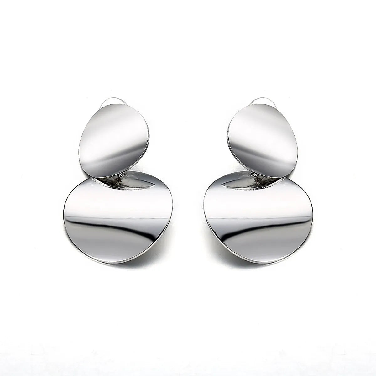 1 Pair Simple Style Geometric Plating Alloy Drop Earrings