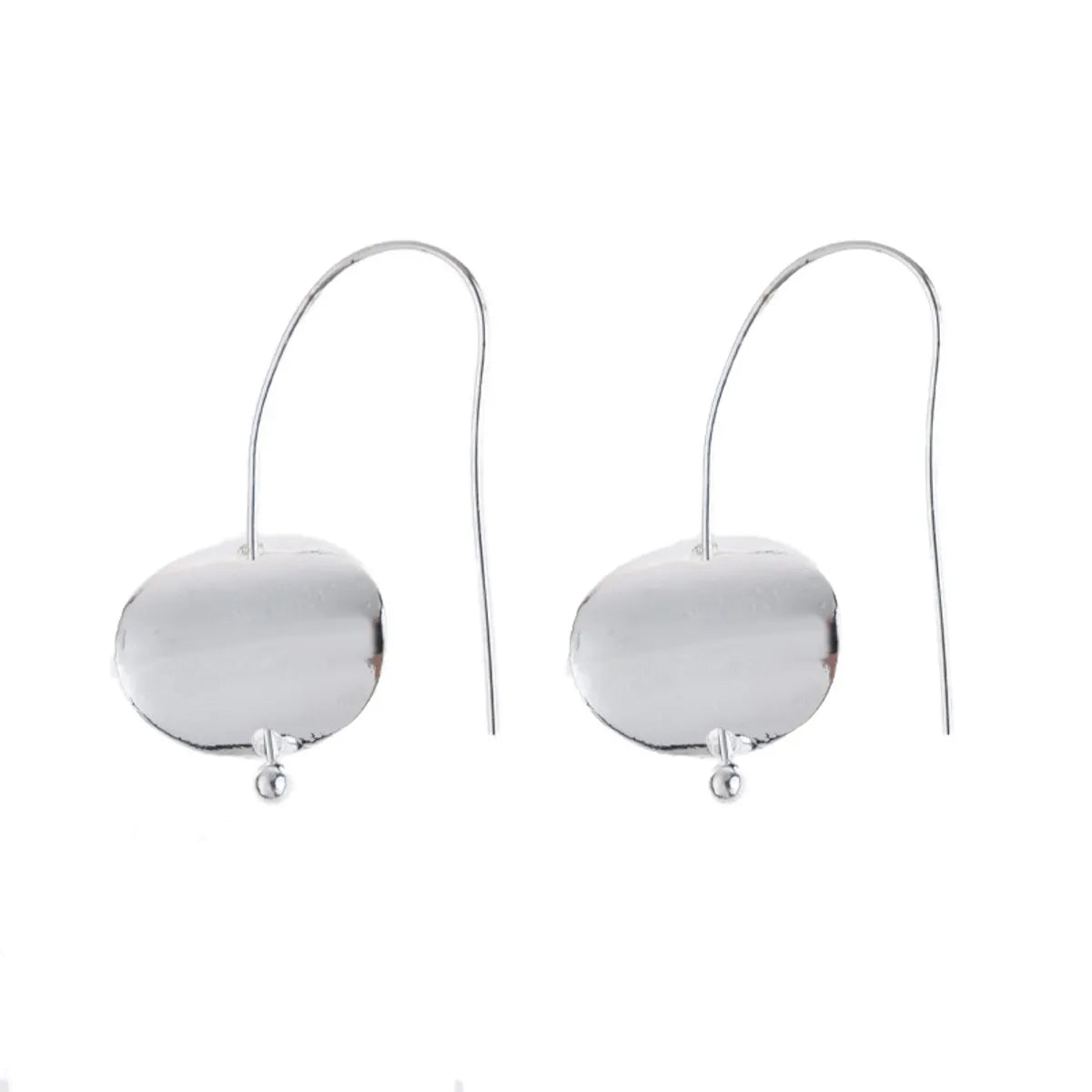 1 Pair Simple Style Geometric Plating Alloy Drop Earrings