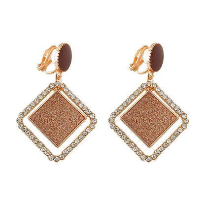 Simple Style Geometric Alloy Plating Women's Ear Studs