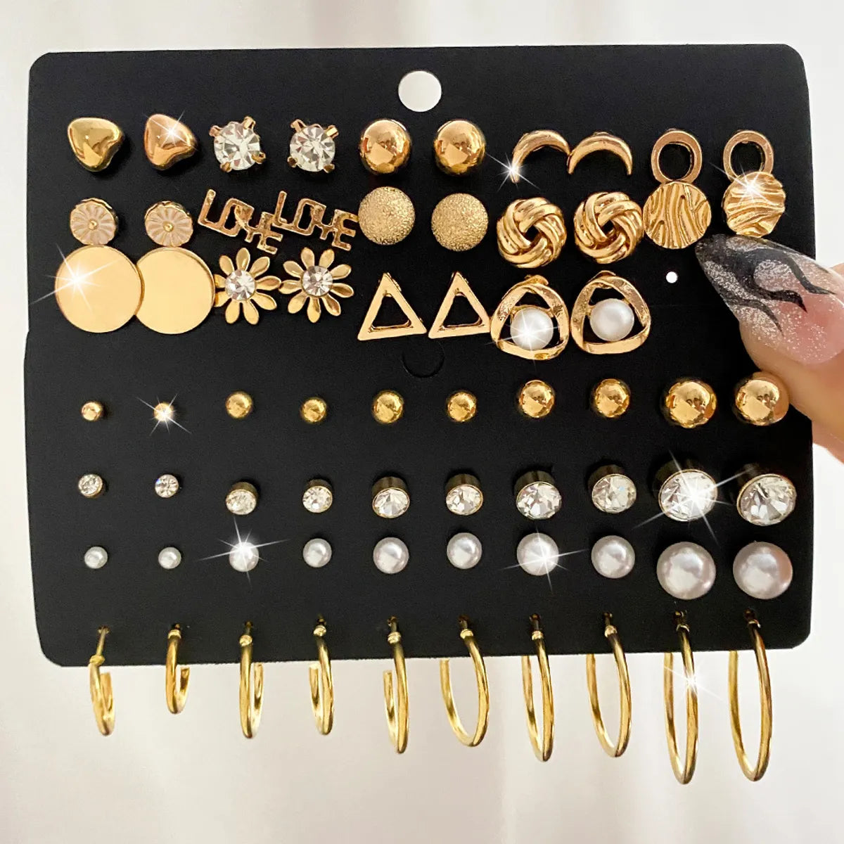 Simple Style Geometric Alloy Plating Women's Earrings