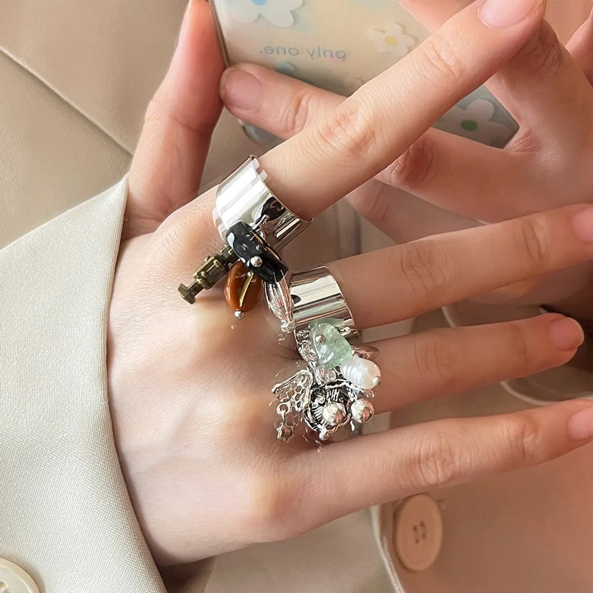 Simple Style Geometric Alloy Plating Women'S Rings