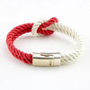 Simple Style Geometric Alloy Polyester Men'S Bracelets