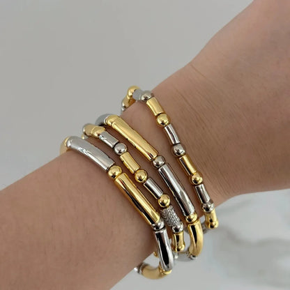 Simple Style Geometric Alloy Wholesale Bracelets