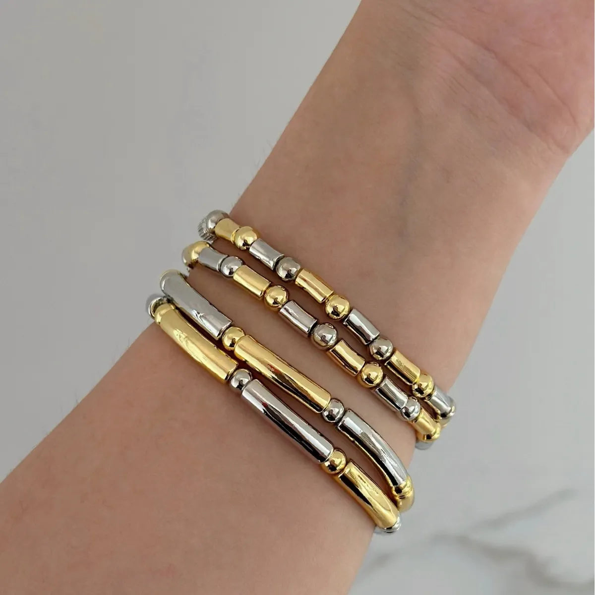 Simple Style Geometric Alloy Wholesale Bracelets