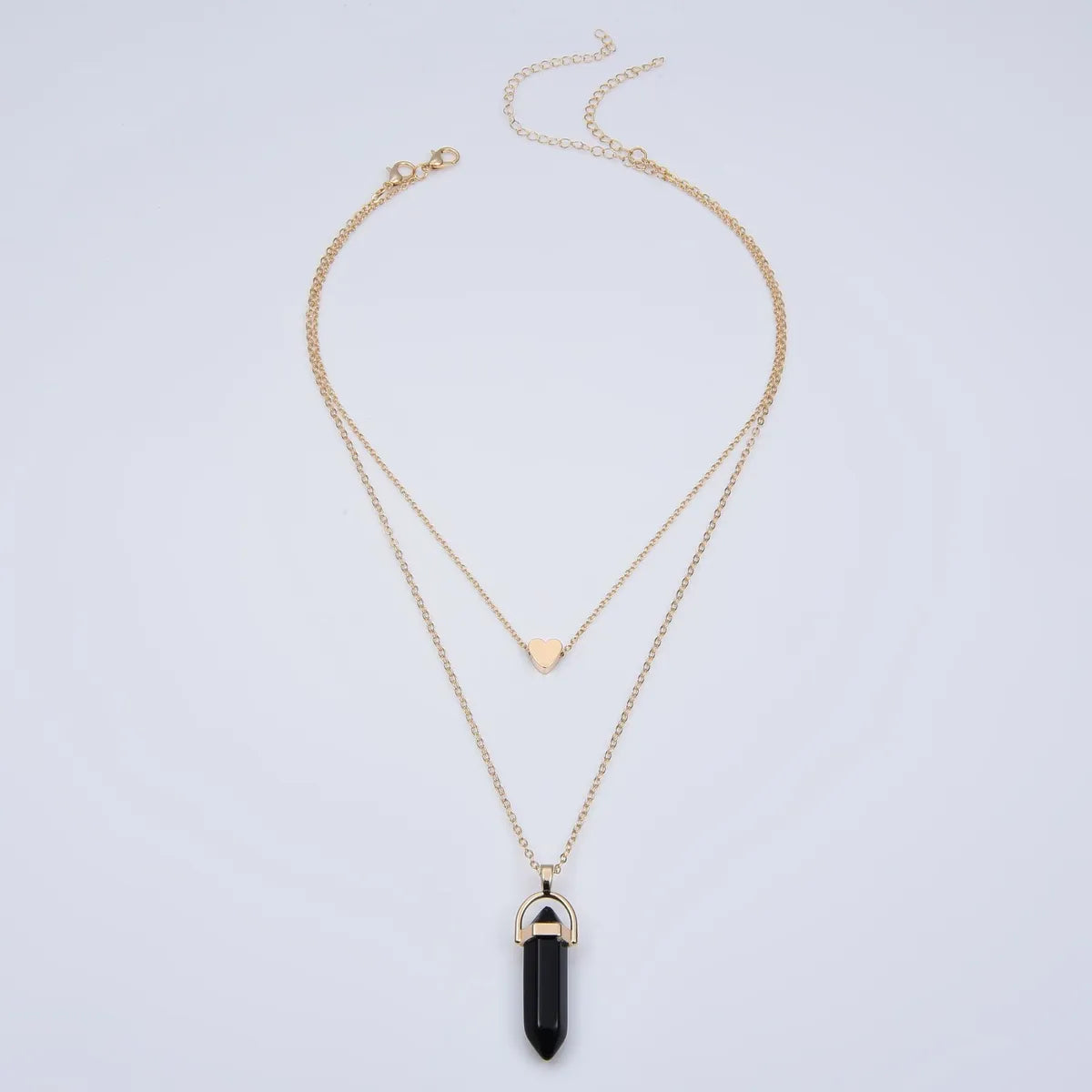 Simple Style Geometric Artificial Crystal Alloy Plating Artificial Crystal Women's Necklace