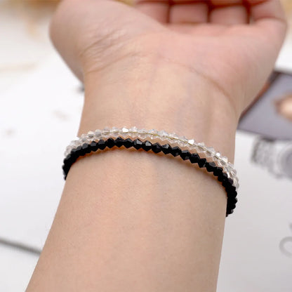 Simple Style Geometric Artificial Crystal Beaded Women's Bracelets