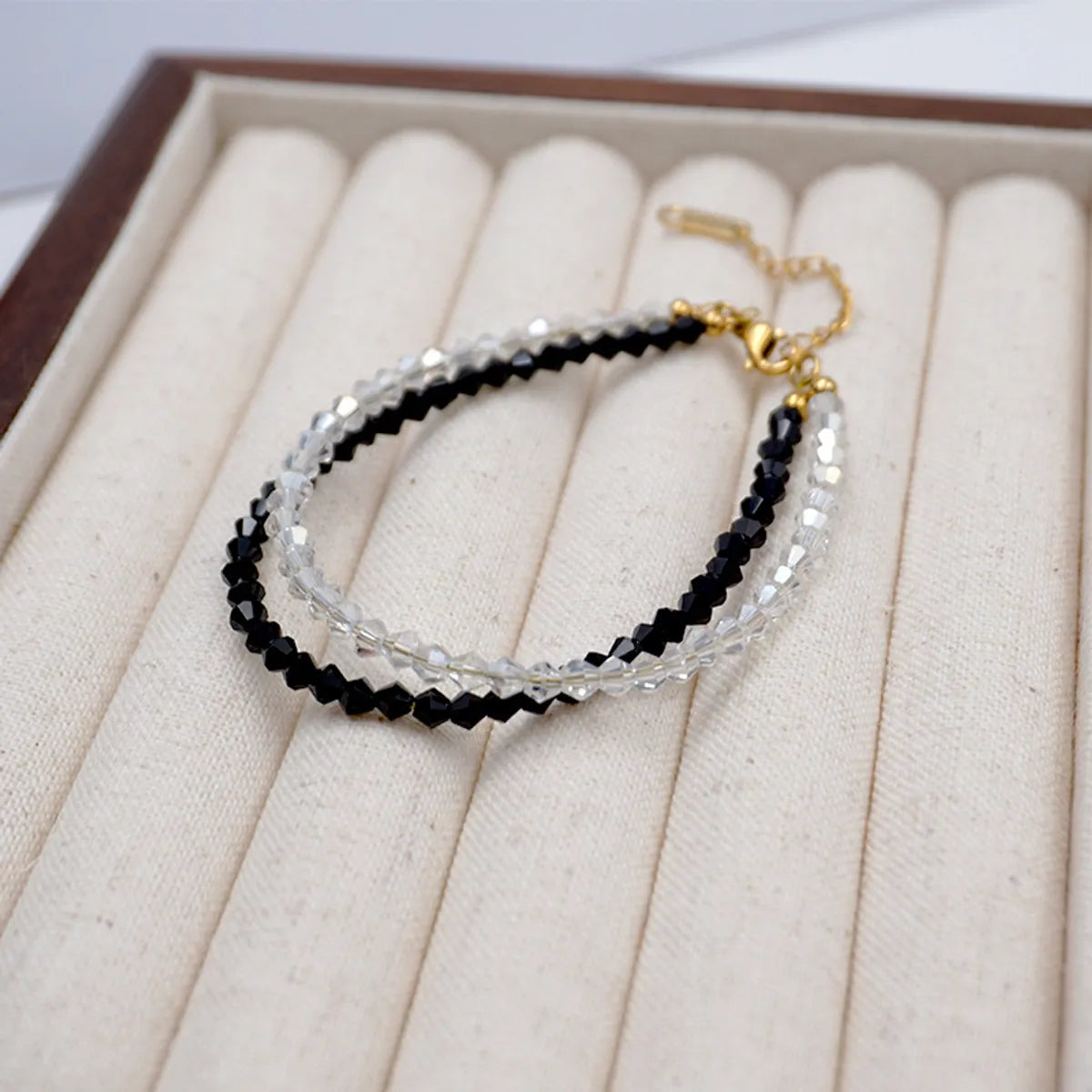 Simple Style Geometric Artificial Crystal Beaded Women's Bracelets