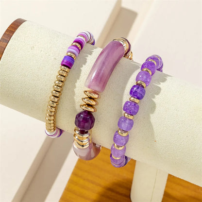 Simple Style Geometric Arylic Beaded Women's Bracelets