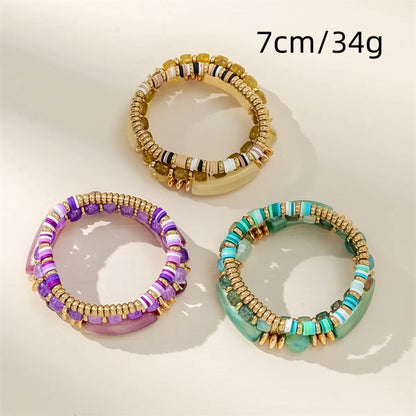 Simple Style Geometric Arylic Beaded Women's Bracelets