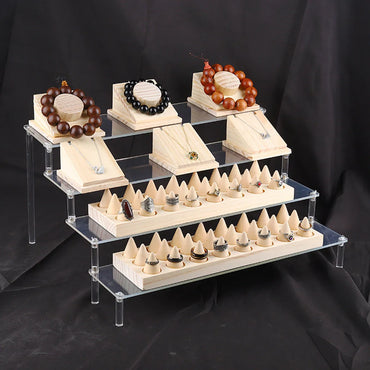 Simple Style Geometric Arylic Jewelry Rack