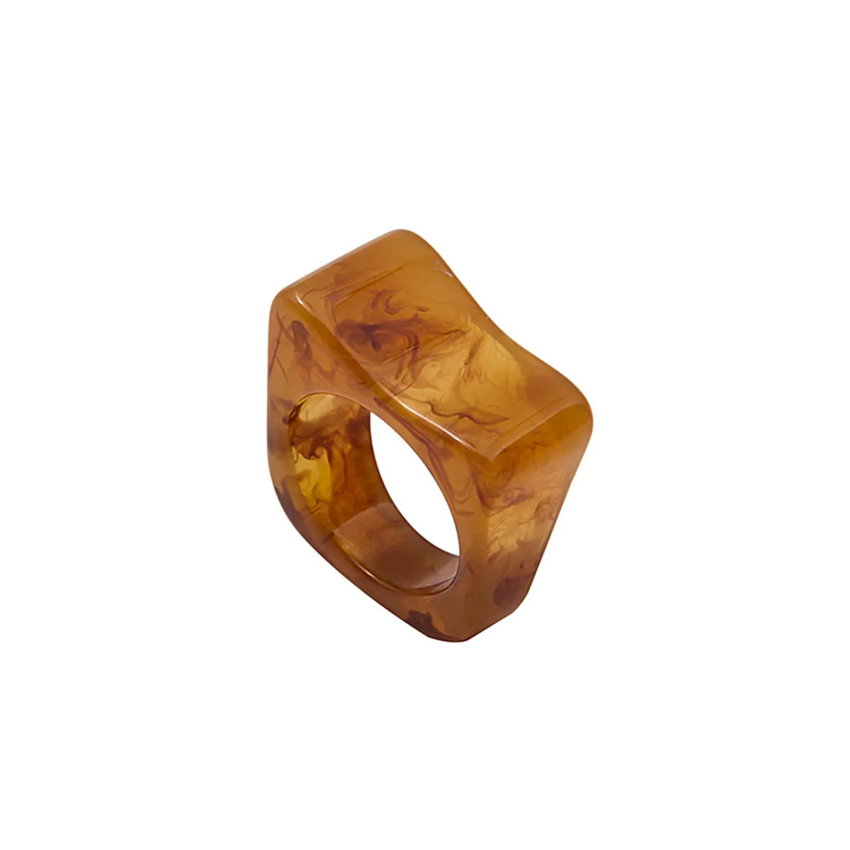 Simple Style Geometric Arylic Resin Inlay Rhinestones Women'S Rings