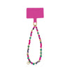 Simple Style Geometric CCB Crystal Beads Glass Bead Mobile Phone Lanyard